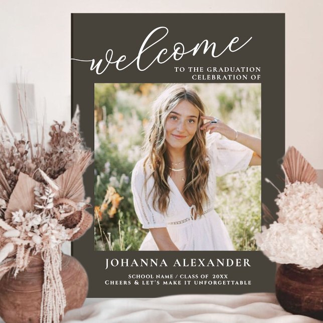 Foto Graduate Abschluss Willkommen Acrylschild (Von Creator hochgeladen)