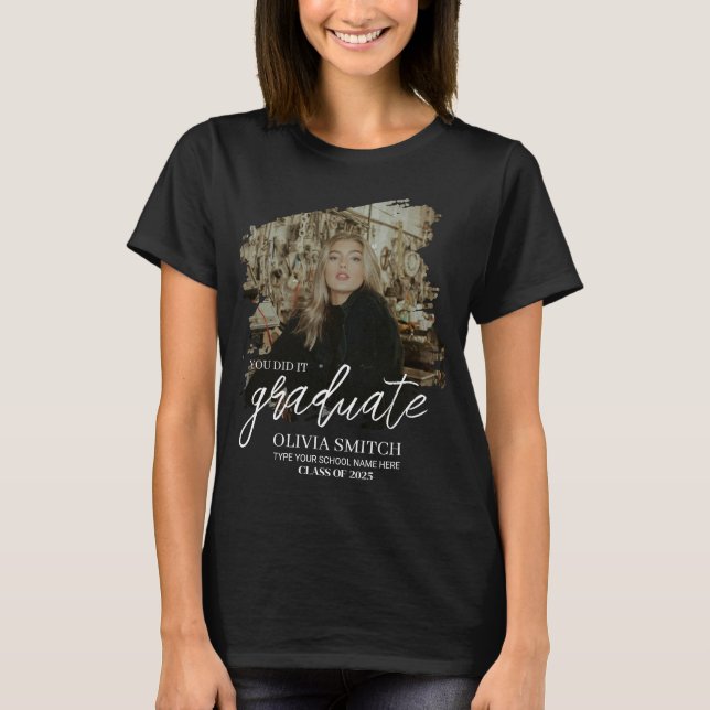 Foto Graduate T-Shirt (Vorderseite)