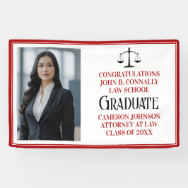 Foto Graduation Party der Red Black Law School Banner