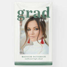 Foto Graduation Party Elegante Moderne Schrift Ban Banner