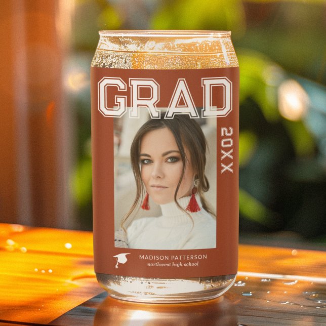Foto Graduation Party Elegante Moderne Skripte Dosenglas (Von Creator hochgeladen)