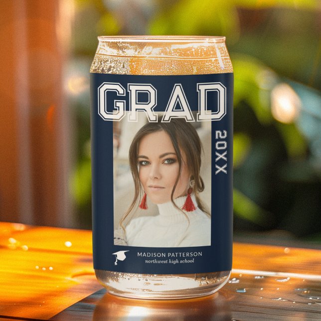 Foto Graduation Party Elegante Moderne Skripte Dosenglas (Von Creator hochgeladen)