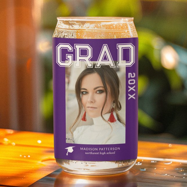 Foto Graduation Party Elegante Moderne Skripte Dosenglas (Von Creator hochgeladen)