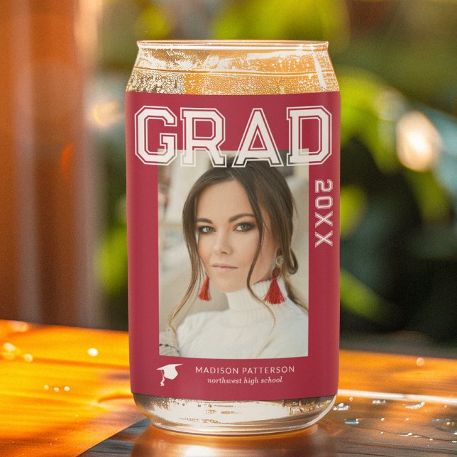 Foto Graduation Party Elegante Moderne Skripte Dosenglas (Von Creator hochgeladen)