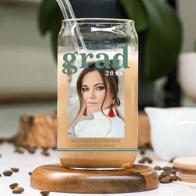 Foto Graduation Party Elegante Moderne Skripte Dosenglas (Von Creator hochgeladen)
