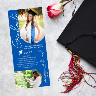 Foto Graduation Party Modernes, elegantes Skript Einladung