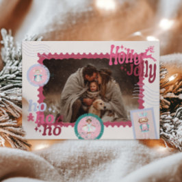 Foto Groovy Nussknacker Retro Pastell Weihnachten