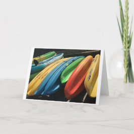 Foto-Grußkarte "Colorful Kayaks" Karte