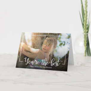 Foto-Grußkarte der kalligrafischen Mutter Karte