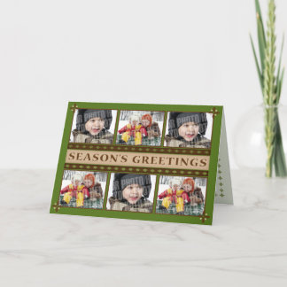 Foto-Grußkarte des Grüns 6 Feiertagskarte