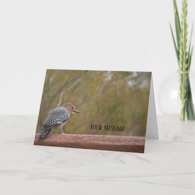 Foto-Grußkarte Woodpecker Karte (Vorderseite)