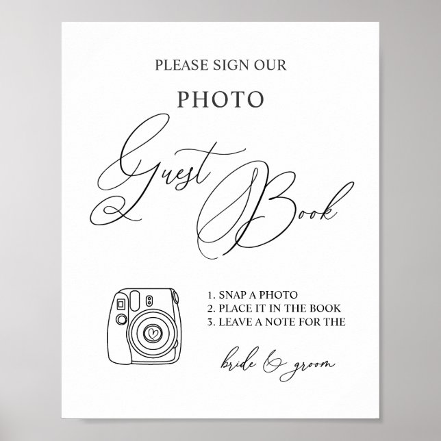 Foto Guest Book Sign Poster (Vorne)