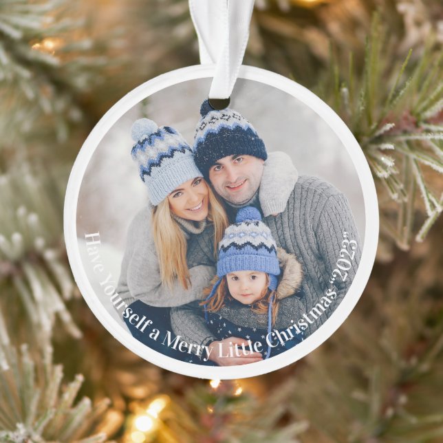 Foto haben sich ein fröhliches kleines Weihnachtsf Ornament (Baum)
