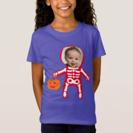 Foto Halloween Skeletttrick oder Leckerbissen T-Shirt