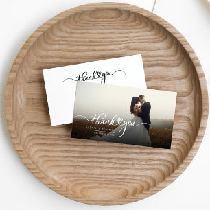 Foto handgeschriebene Hochzeit Vielen Dank Mitteilungskarte