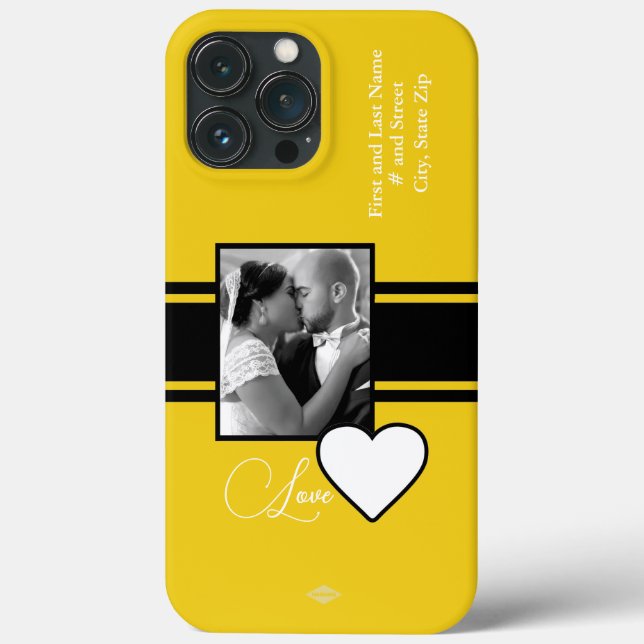 Foto Handy Case White Heart Graphic HAMbWG (Rückseite)