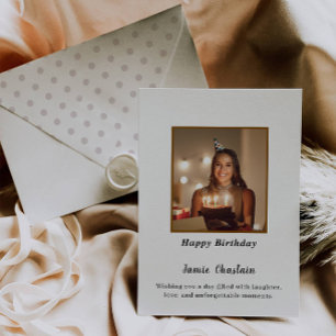 Foto Happy Birthday Card Feiertagskarte