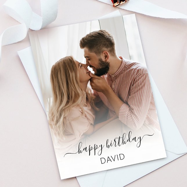 Foto Happy Birthday Grußkarte Dankeskarte (Von Creator hochgeladen)