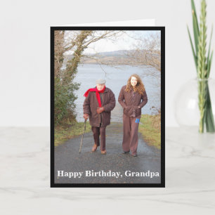 Foto Happy Birthday Opa - Grußkarte Karte