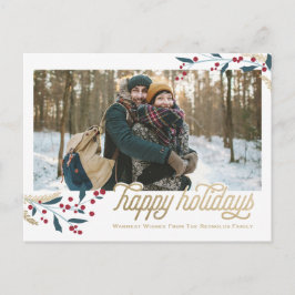 Foto | Happy Holidays Postkarte