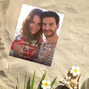 Foto Haushalt - Vertikale Handhabung Save the Date Flyer