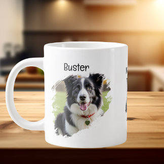Foto Haustier Border Collie Personalisieren Jumbo-Tasse