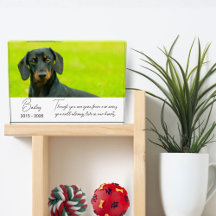 Foto-Haustier-Gedenktafel Hund Verlust Andenken Ge