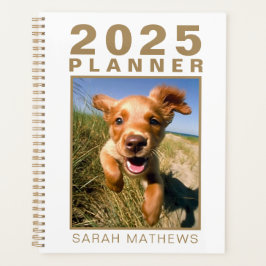 Foto Haustier Hund Gold Weißer Name Einfach 2025 Planer