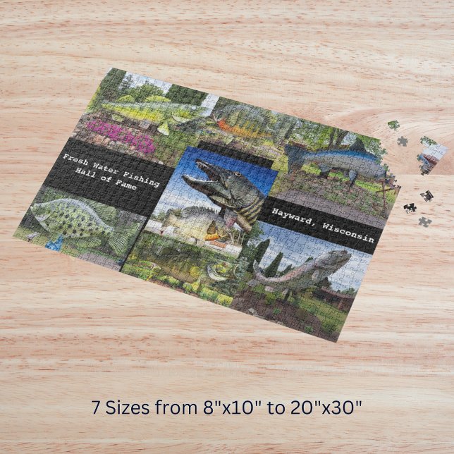 Foto Hayward, WI (Fresh Water Fishing Hall of Fame Photo Hayward, WI Jigsaw Puzzle)