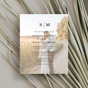 Foto Heart Calligraphy Wedding Flyer