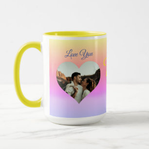 Foto Heart Template Sunrise Couple Tasse