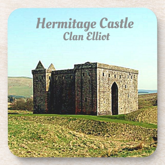 Foto Hermitage Castle Scotland's Elliot Clan Untersetzer (Vorderseite)
