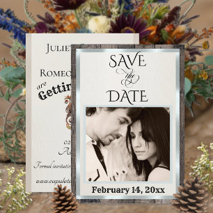 Foto & Herz - Creme Save The Date