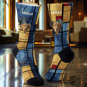 Foto-Herzensocken: Anpassbares modernes Art Design Socken