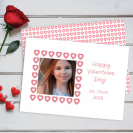 Foto Herzrasse Valentinenkarte Mitteilungskarte