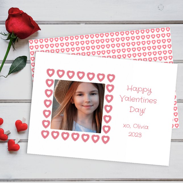 Foto Herzrasse Valentinenkarte Mitteilungskarte (simple hearts valentine )