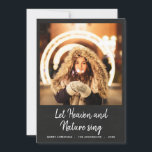 Foto "Himmel und Natur" mit Sing Chalkboard gelass Feiertagskarte<br><div class="desc">Foto "Himmel und Natur" mit Sing Chalkboard gelassen</div>