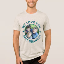 Foto hochladen - das beste Opa-Tri-Blend-Shirt