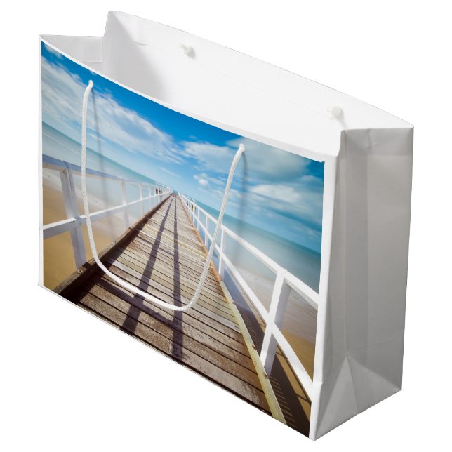 Foto hochladen große geschenktüte (Vorderseite Schrägansicht)