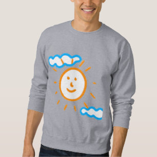 Foto hochladen Kids Artwork in Grau verwandeln Sweatshirt