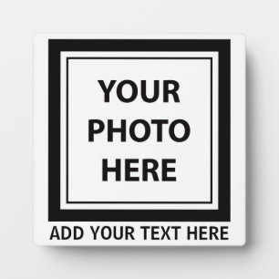 Foto hochladen und Text hinzufügen - Anpassen Fotoplatte