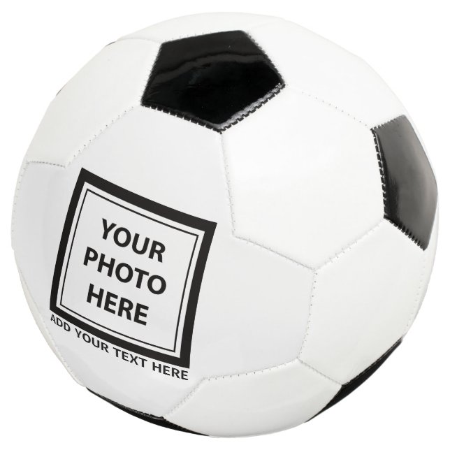 Foto hochladen und Text hinzufügen - Anpassen Fußball (Dreiviertel)