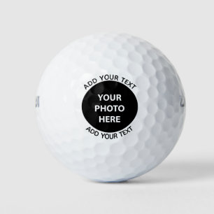 Foto hochladen und Text hinzufügen - Anpassen Golfball