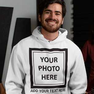 Foto hochladen und Text hinzufügen - Anpassen Hoodie
