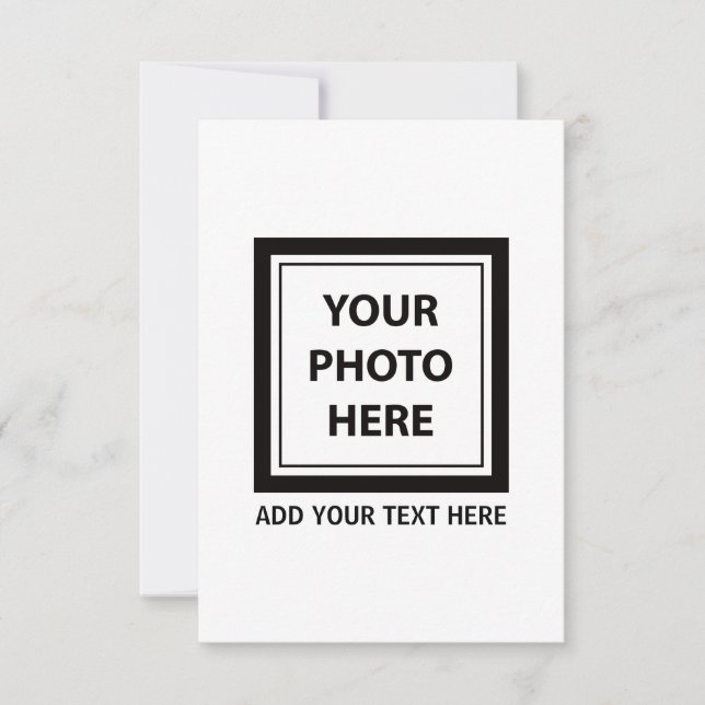 Foto hochladen und Text hinzufügen - Anpassen Karte (Vorderseite)