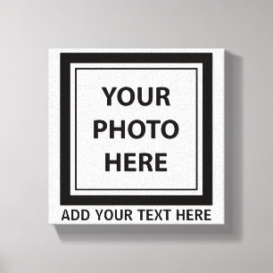 Foto hochladen und Text hinzufügen - Anpassen Leinwanddruck