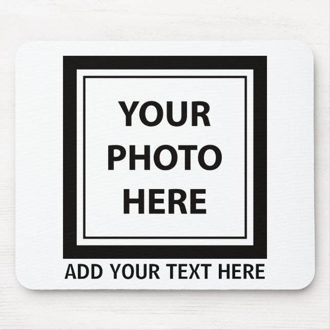 Foto hochladen und Text hinzufügen - Anpassen Mousepad (Vorne)