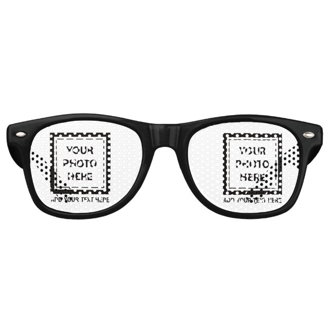 Foto hochladen und Text hinzufügen - Anpassen Partybrille (Vorderseite)