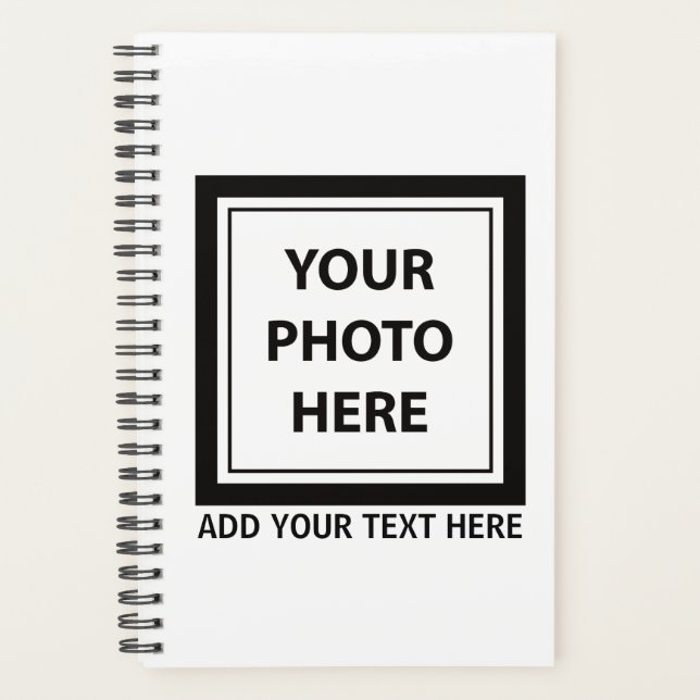 Foto hochladen und Text hinzufügen - Anpassen Planer (Vorderseite)
