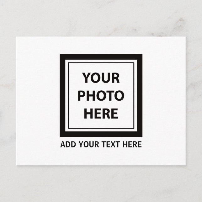Foto hochladen und Text hinzufügen - Anpassen Postkarte (Vorderseite)